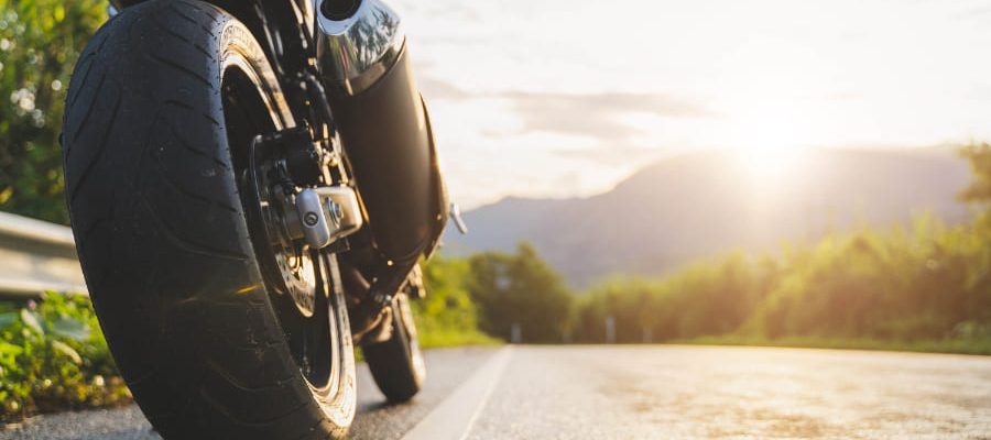 バイクの後輪
